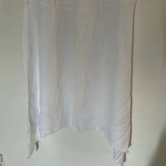 NWT Ashley Stewart Sharkbite Linen Dress - Picture 3 of 8